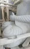  Product image 2 of the product “Seated Buddha, Thai inspired, 115cm high. Riverstone grey ”
